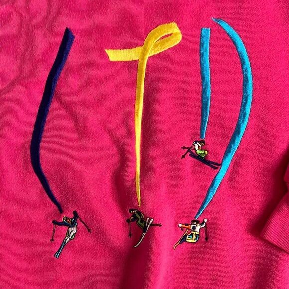 Vintage LimitedToo Kids Embroidered Ski Sweatshirt - Picture 4 of 9